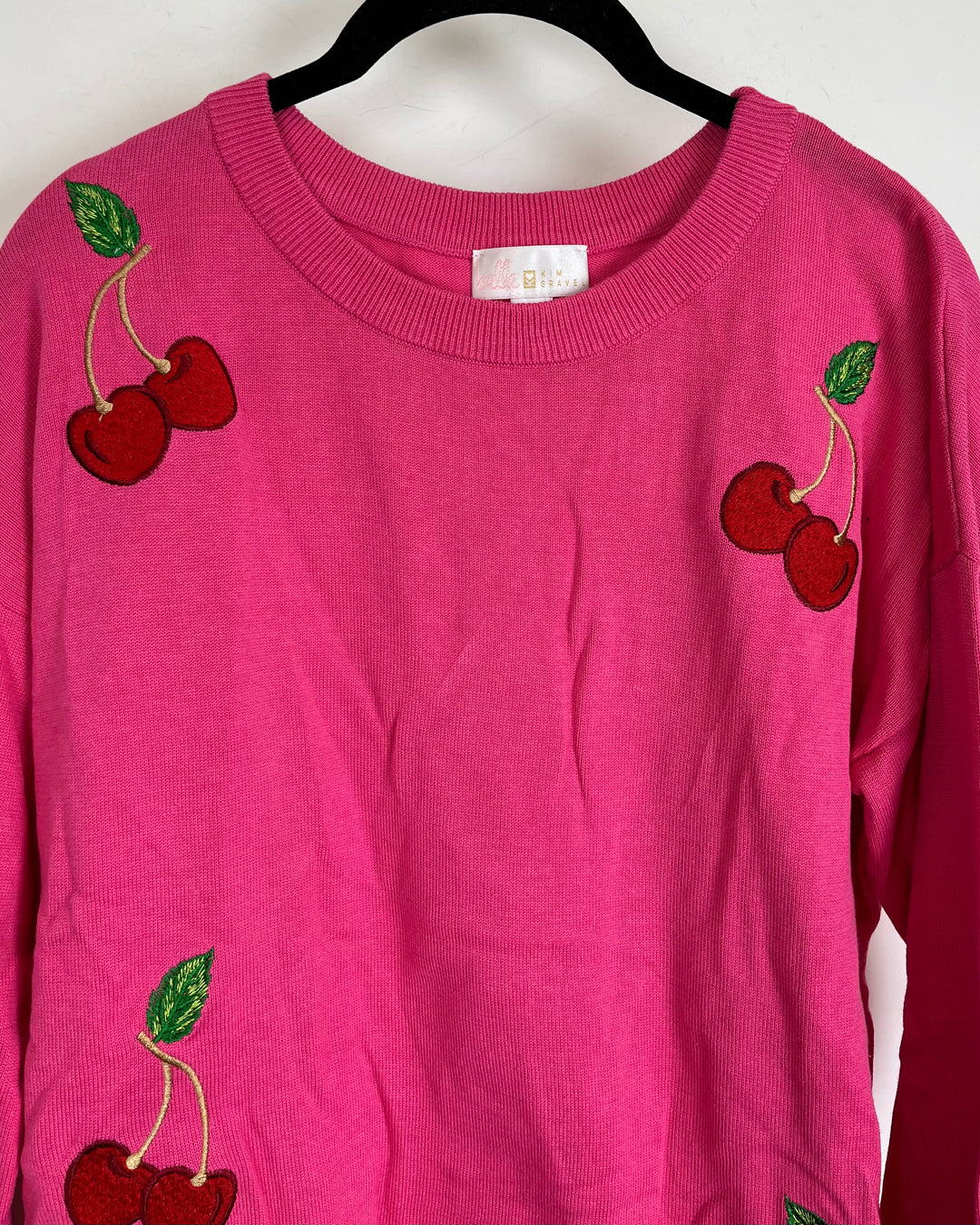 Pink Cherry Sweater - Size 6