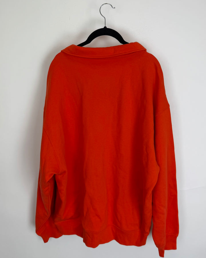 Bright Orange Sweatshirt - Size 10/12