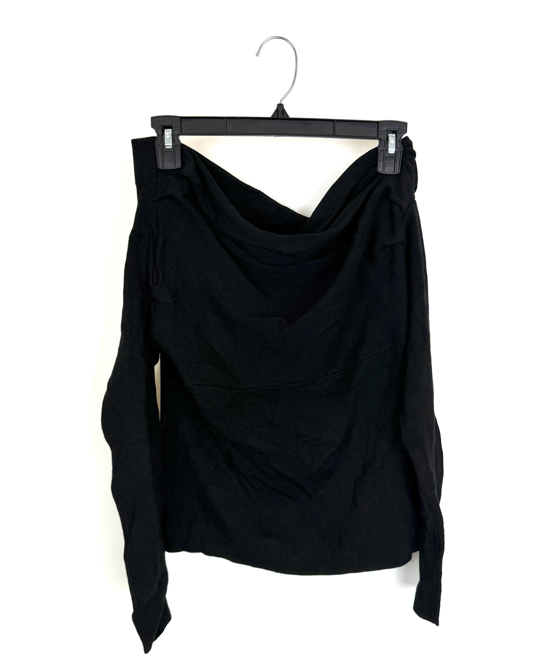 Black Off The Shoulder Sweater - Size 6/8