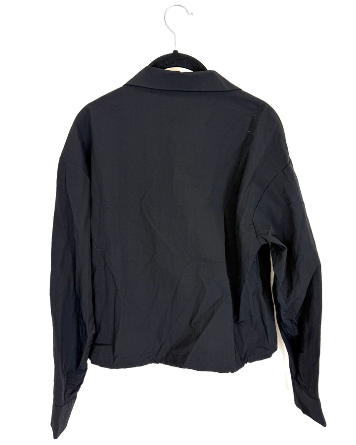 Black Nylon Jacket - Size 0-20