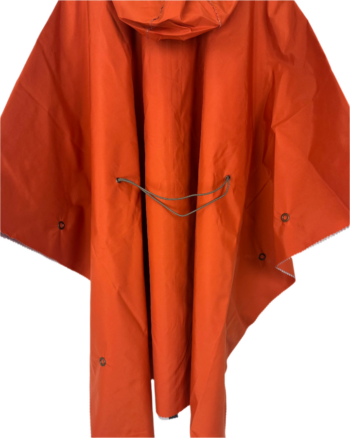 Orange Poncho With Bungee Belt - Size 6/8 and 14/16