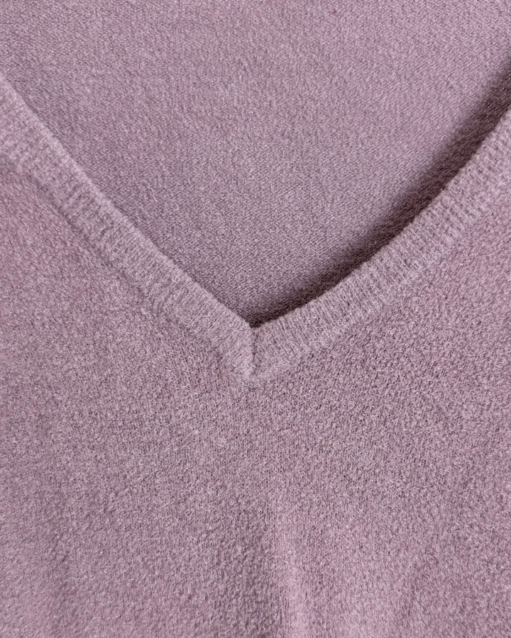 Dusty Rose V-Neckline Sweater - Size 6/8