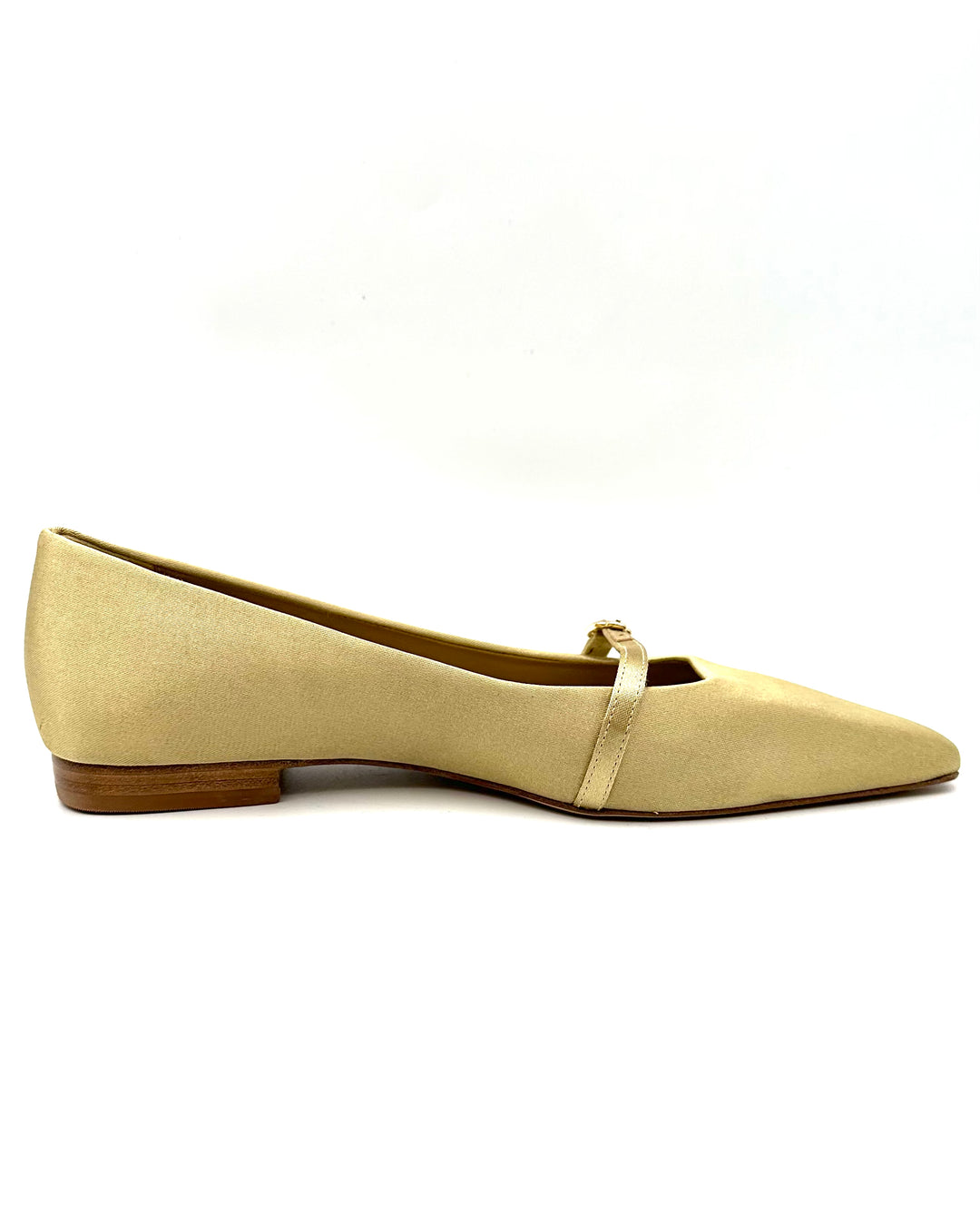 Gold Pointed Toe Ballet Flat - Size 6.5