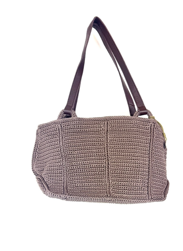 Brown Crochet Tote Bag