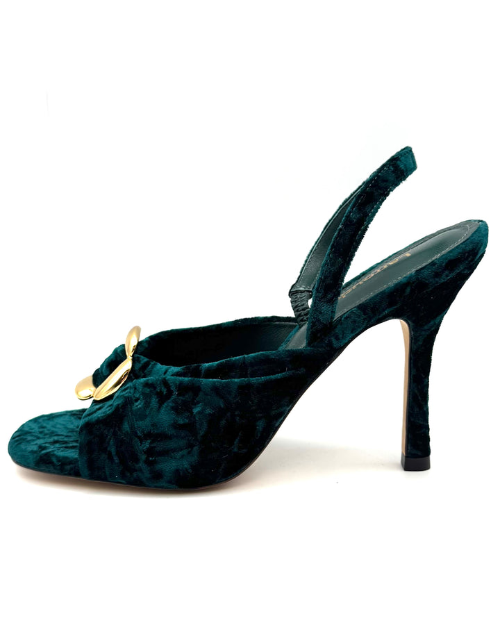Dark Emerald Green Heels - Size 6 and 9