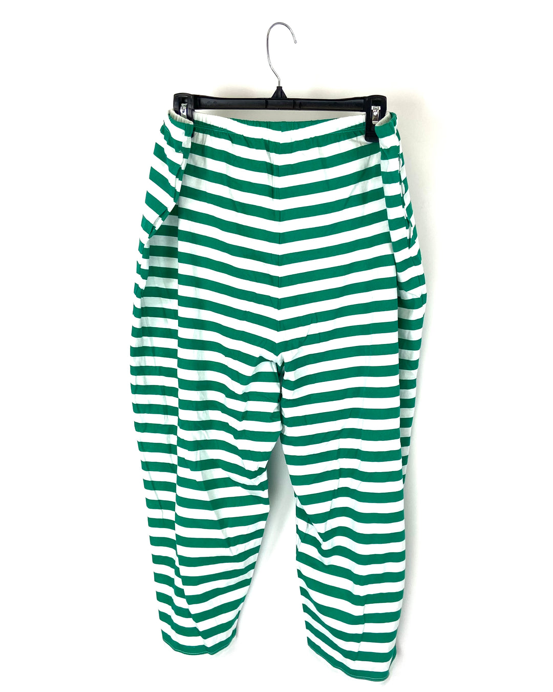 Green Striped Capri Pajama Pants - Size 18W