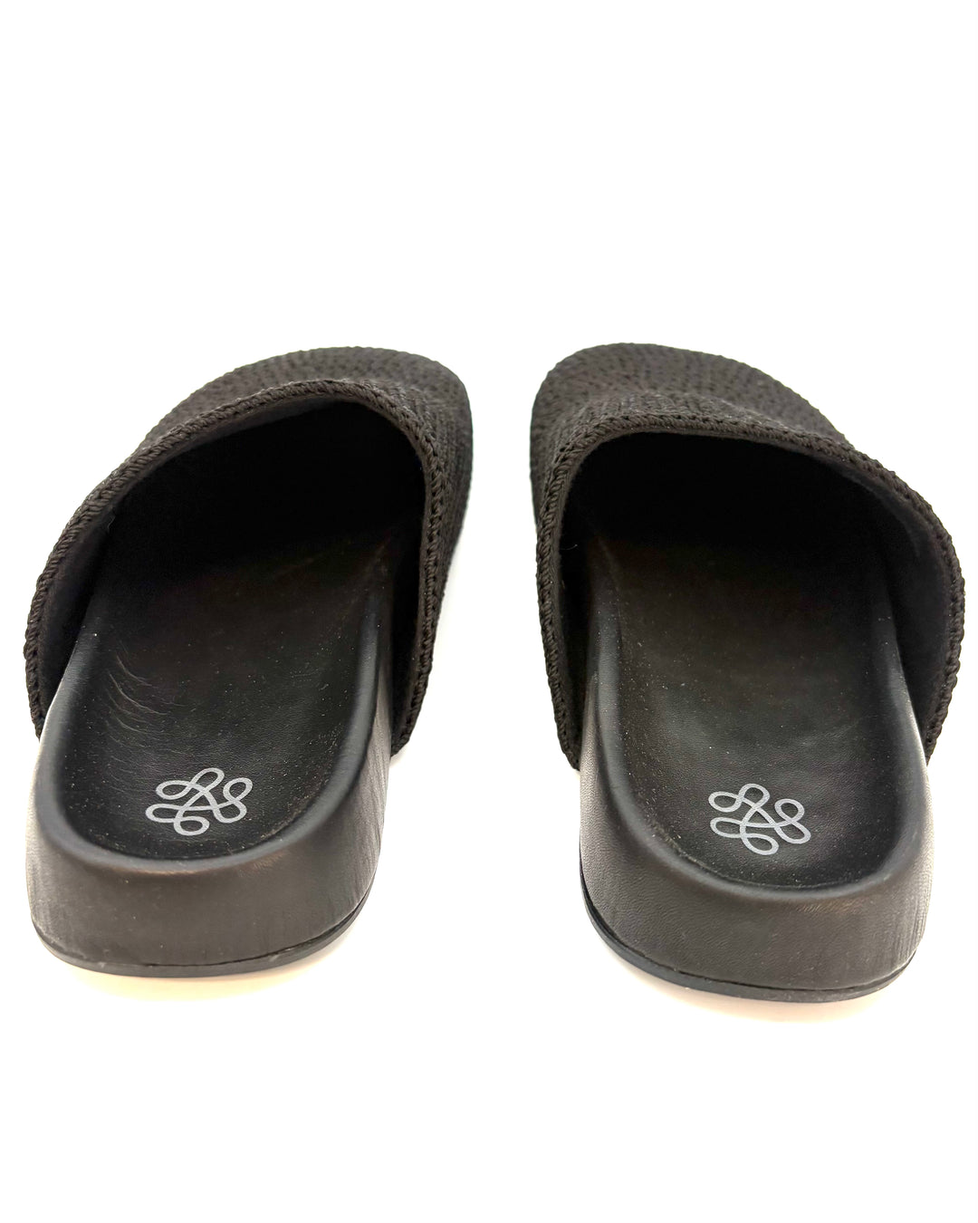 Black Crochet Clogs - Size 8, 9, 10, 11