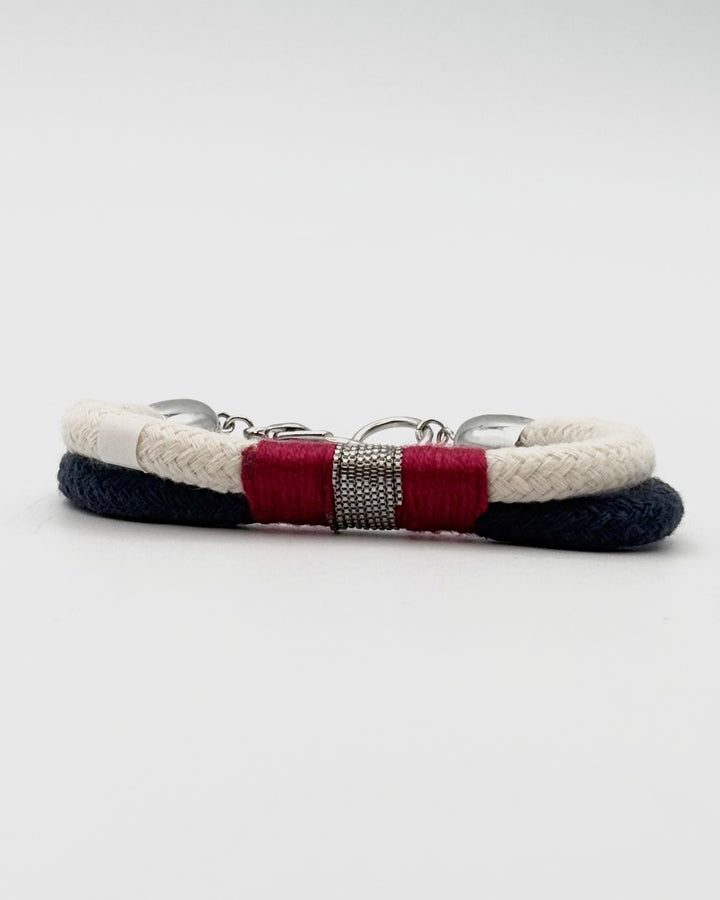 Blue and White Rope Bracelet