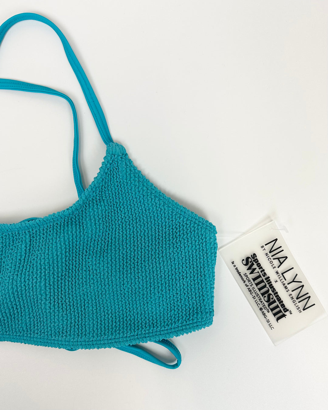 Teal Textured Bikini Top - XS - XXL