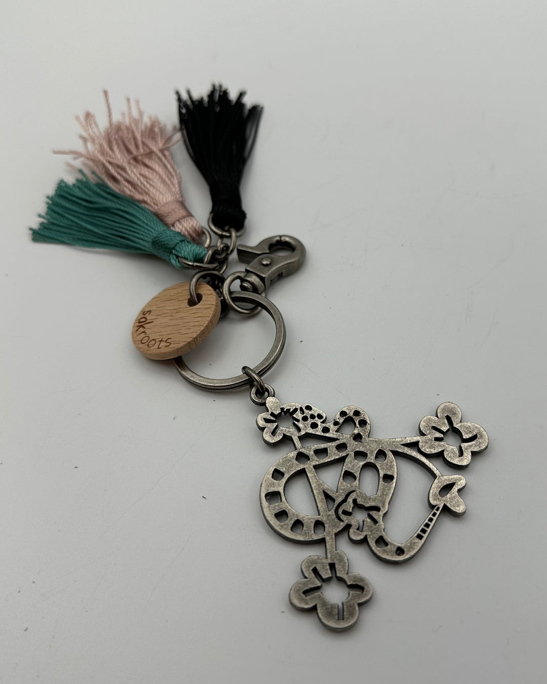 Snake rope tassel keychain