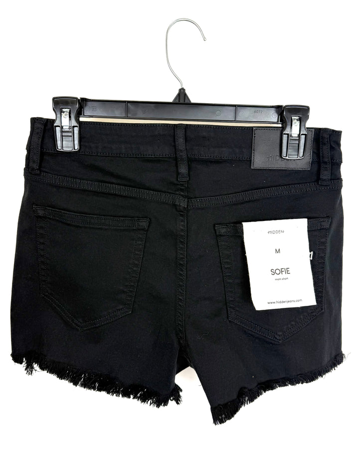 Black Denim Shorts - Size 0/2, 4/6, 6/8