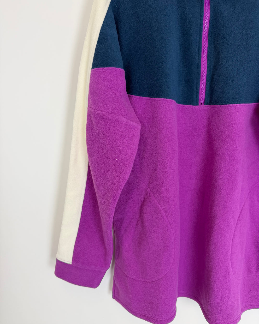 Blue and Purple Fleece Pullover - Size 6/8