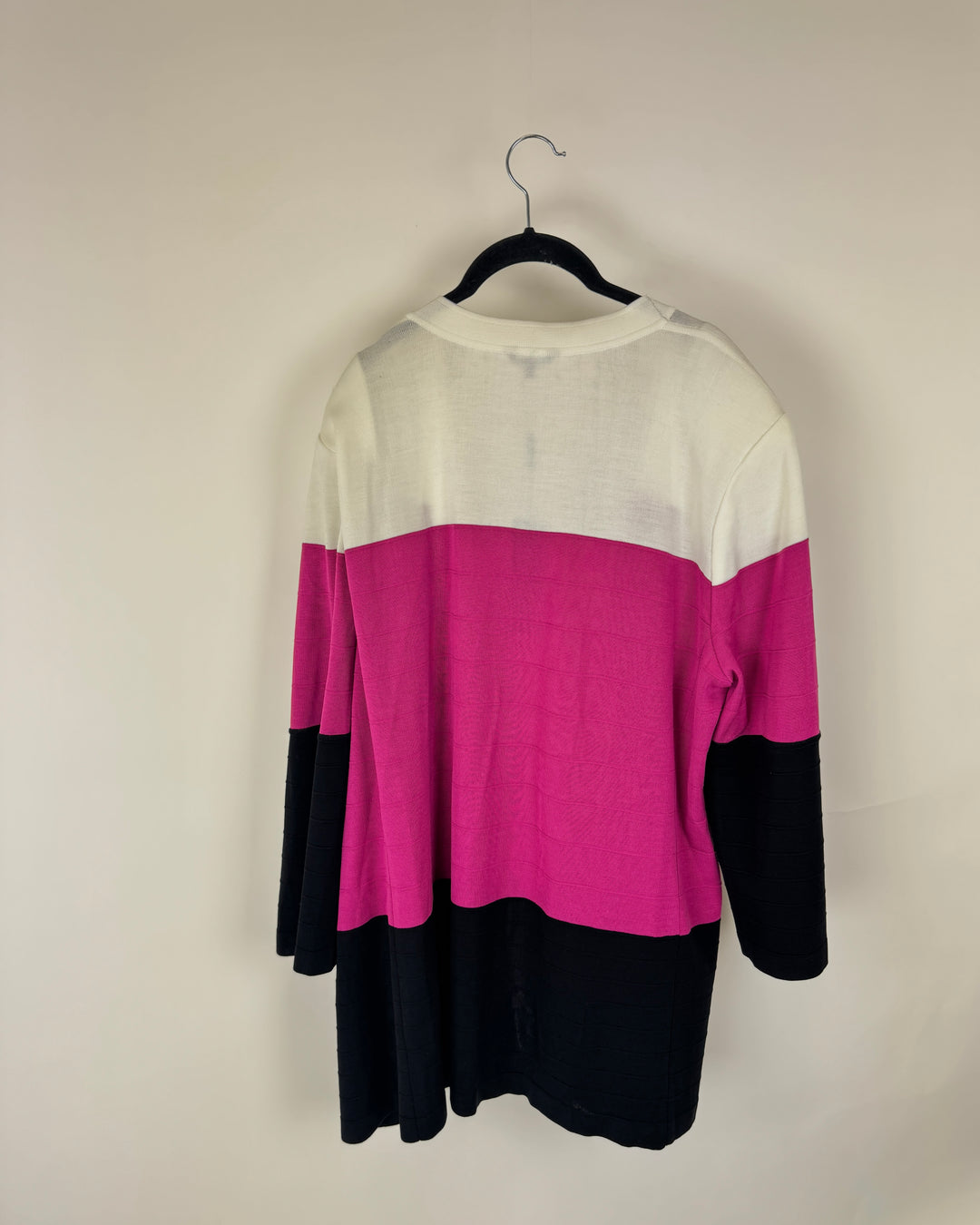 Pink Stripped Cardigan - Size 16/18