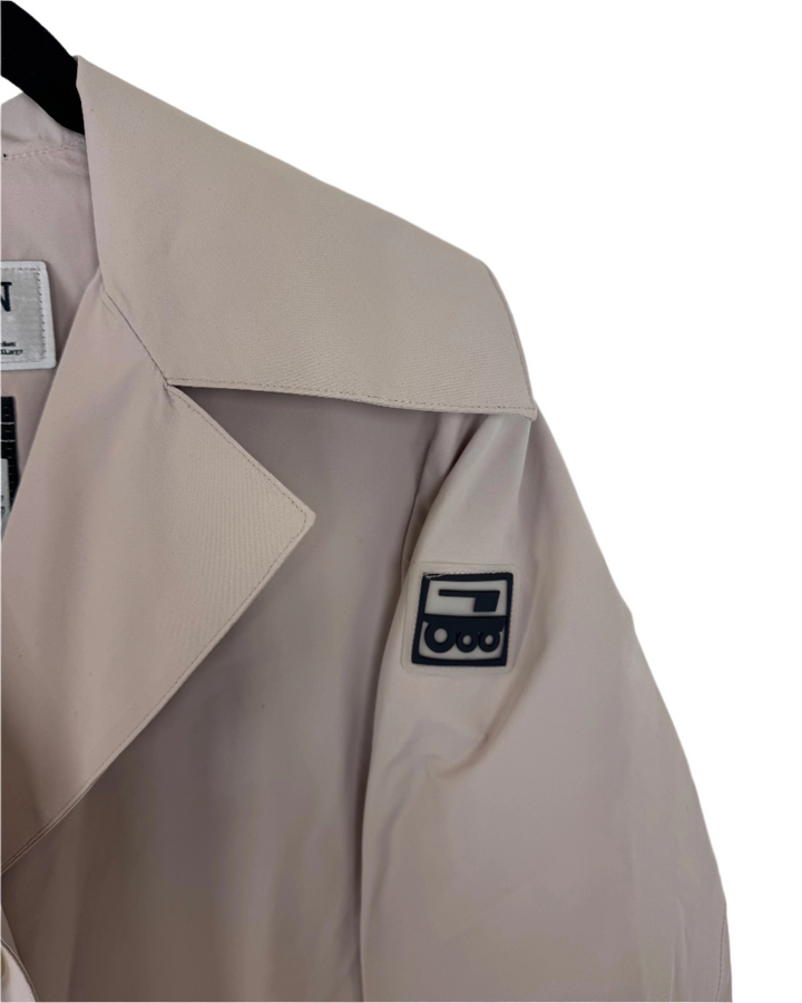 Light Mauve Button Down Raincoat - Size 0 - 6