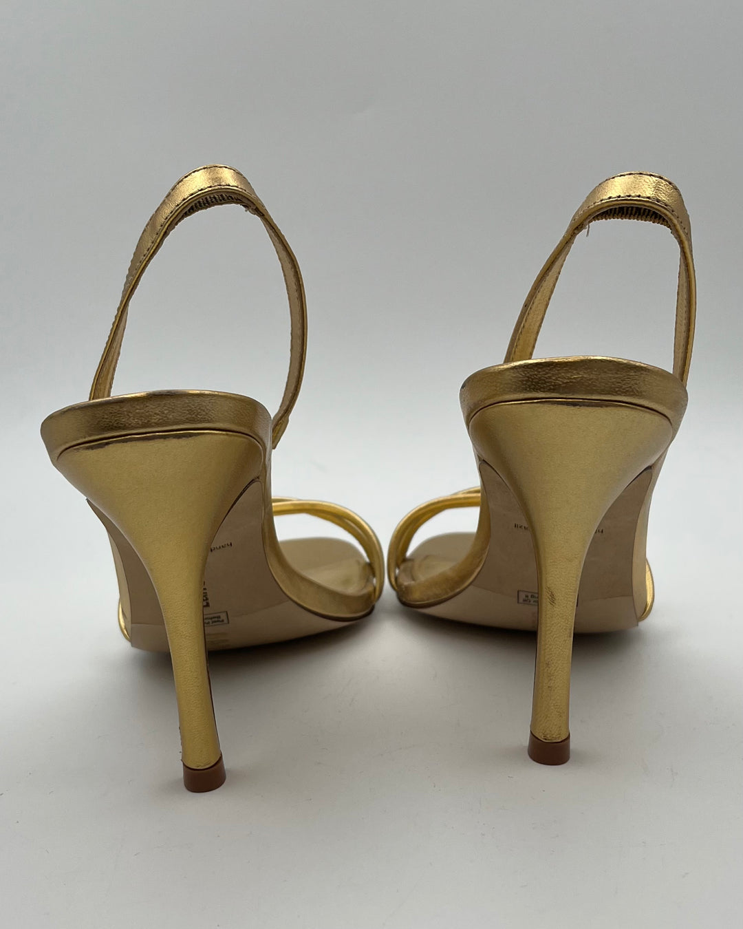 Metallic Gold Strappy Heels - Size 7, 9 and 10