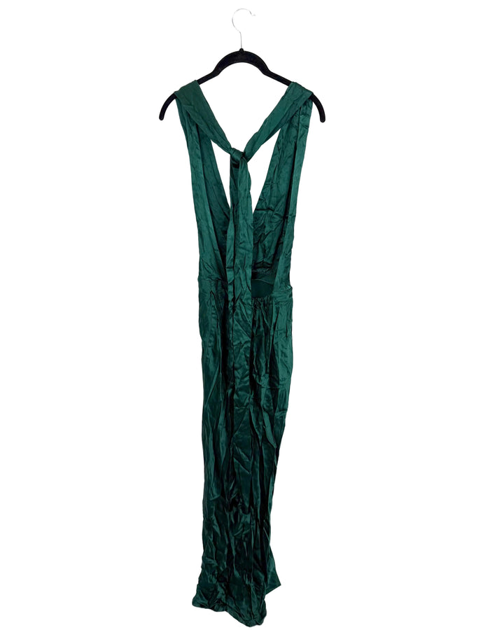 Emerald Green Halter Dress - Size 00/0