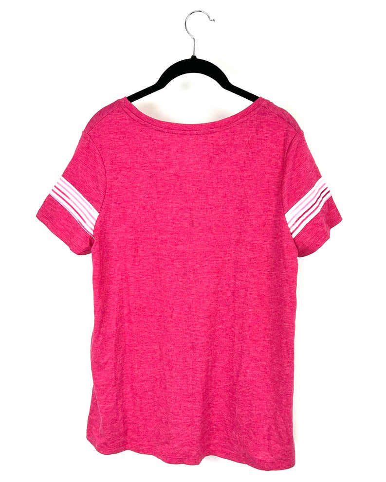 Pink Soft Short Sleeve Tee - Size 6/8
