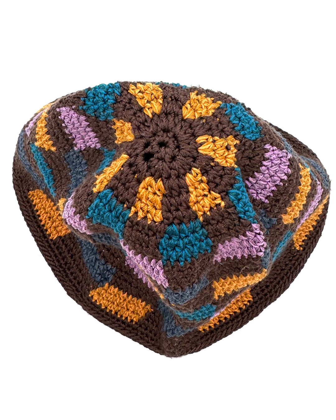 Brown Checkered Bucket Hat