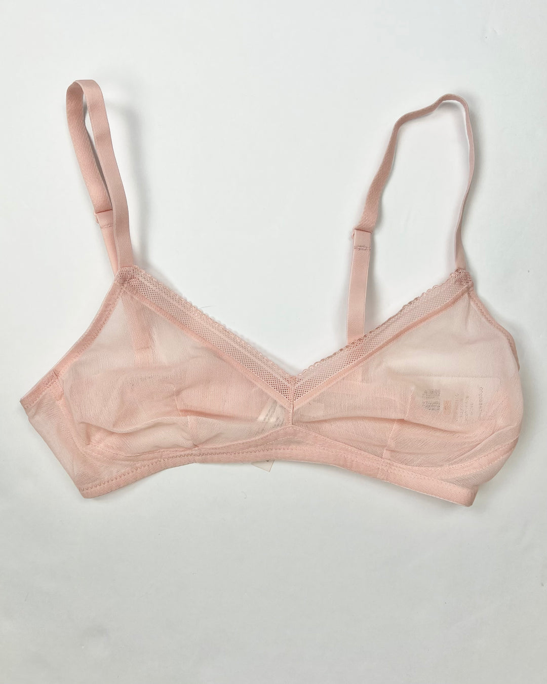 Light Pink Mesh Bralette - Small