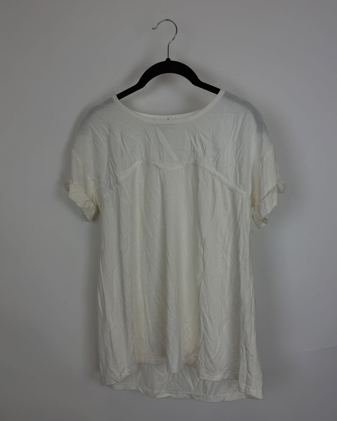 White T-Shirt With Detailing - Size 2/4