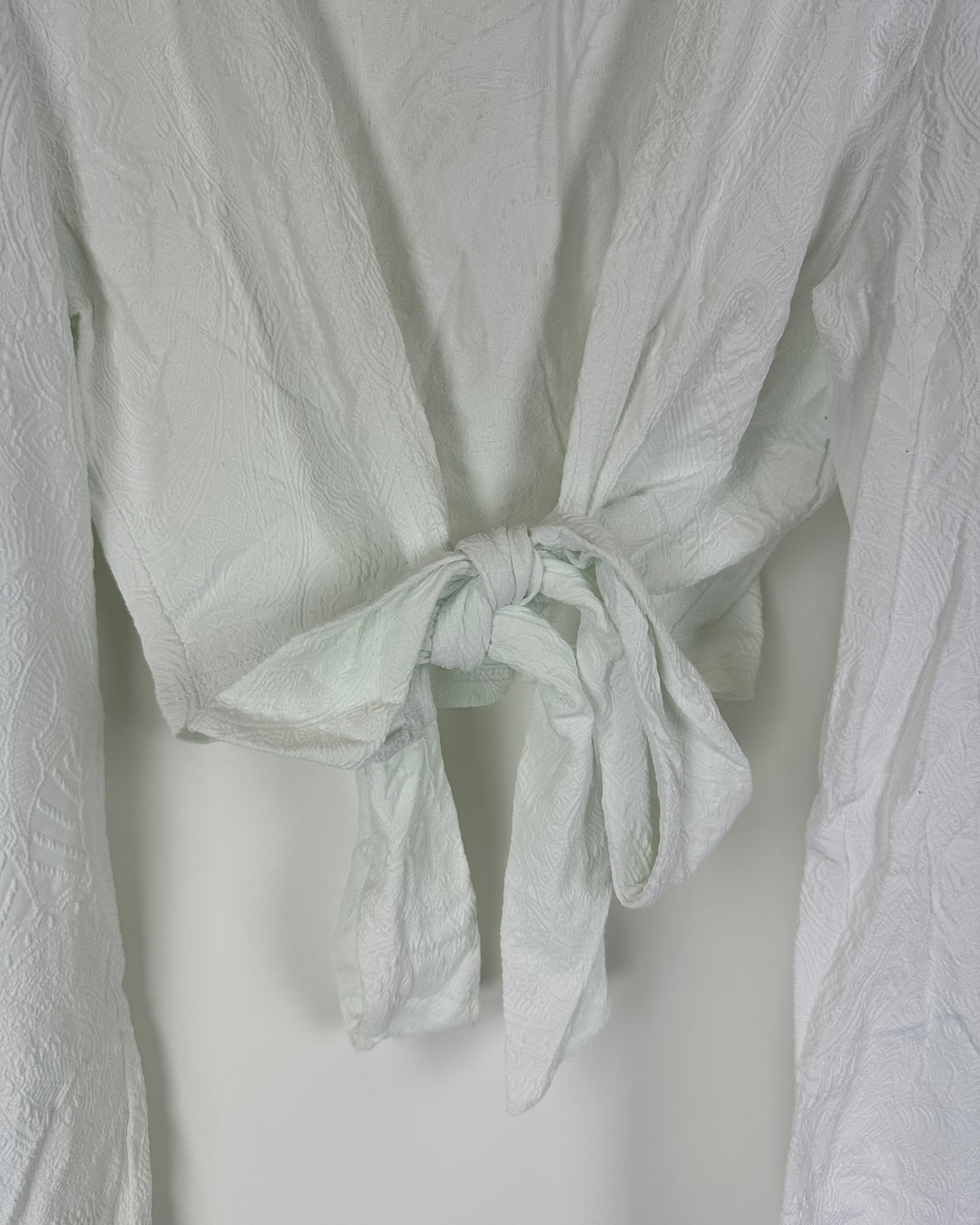 White Embossed Coverup Top - XS/S, M/L, XL/XXL