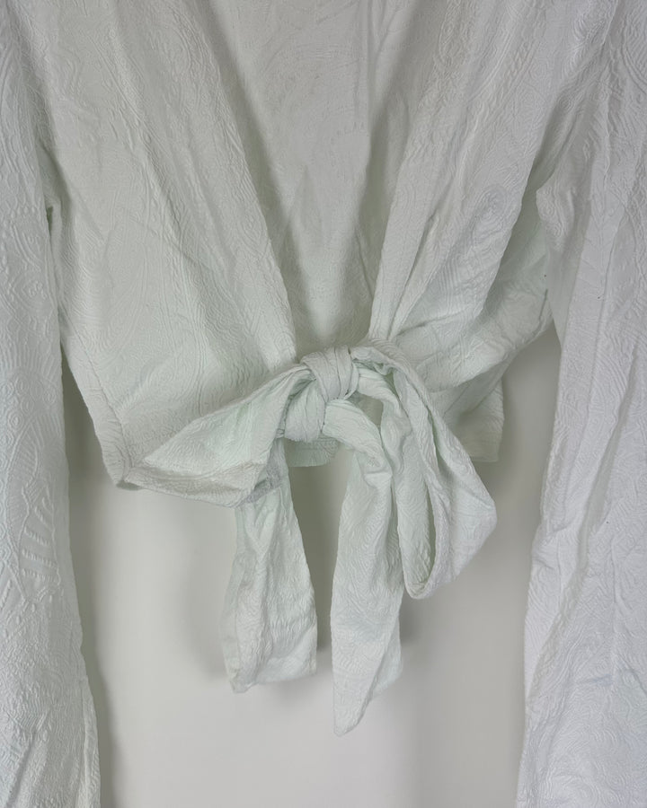White Embossed Coverup Top - XS/S, M/L, XL/XXL