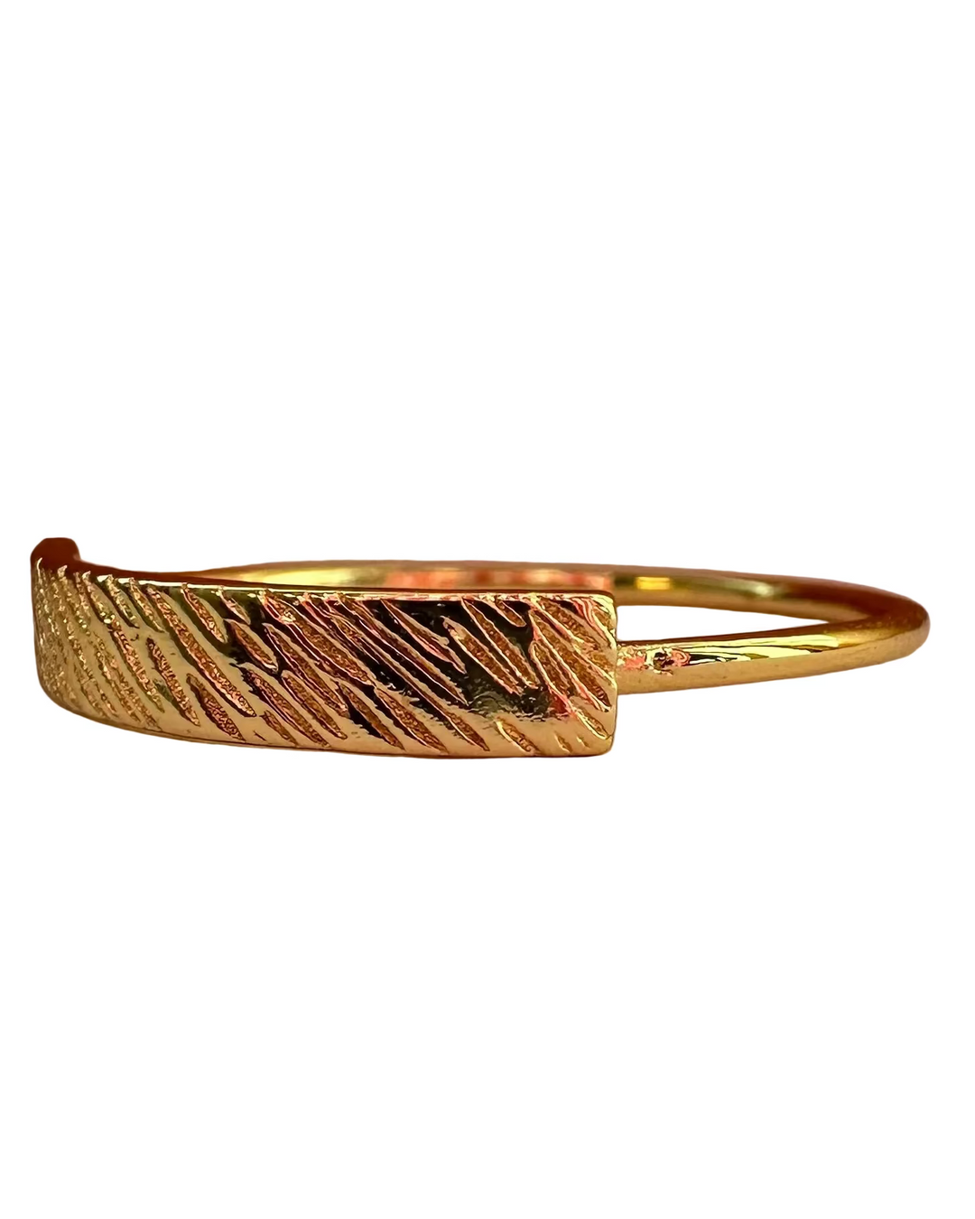 Gold Bar Ring - Size 7.5