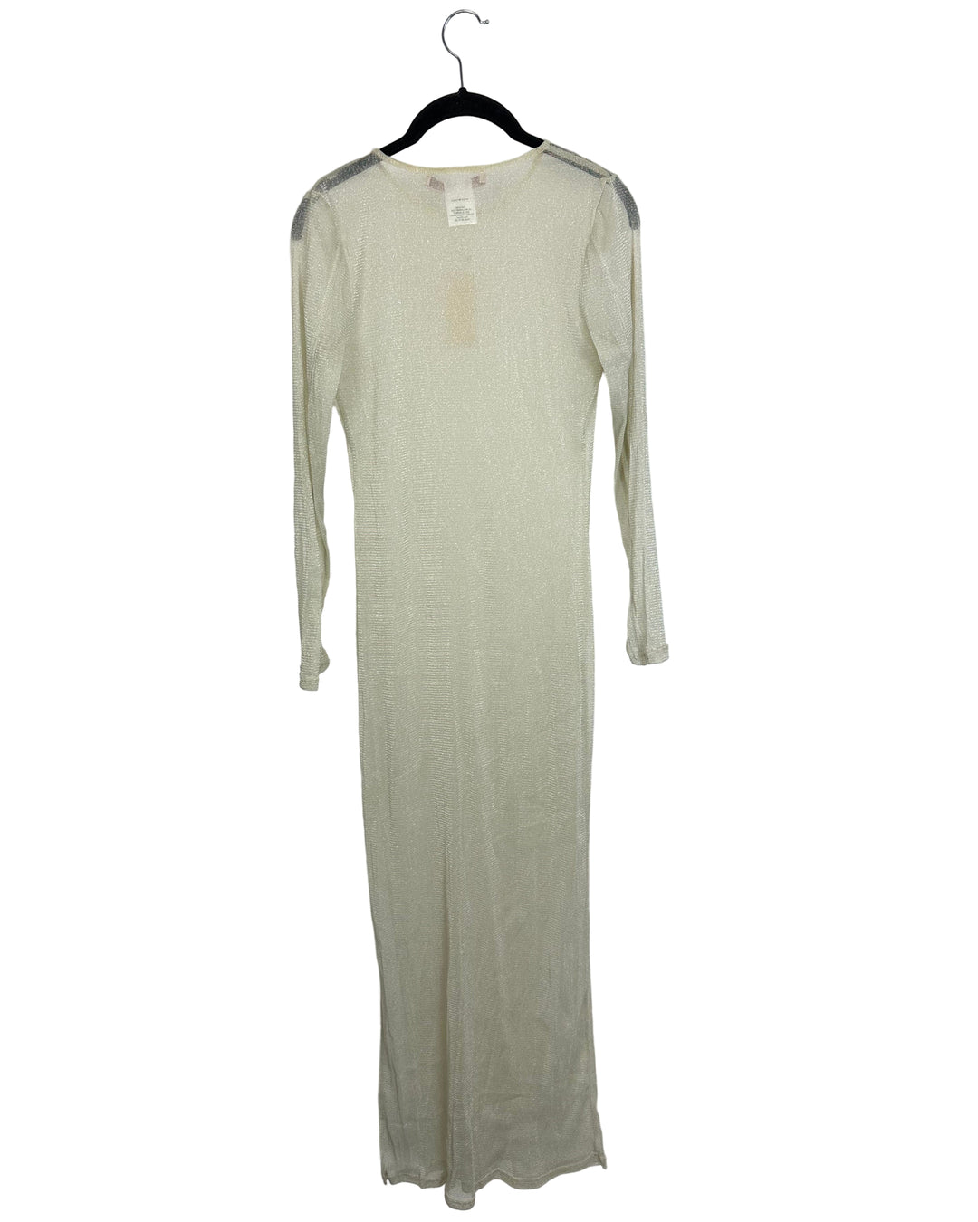 Hutch Ivory Sheer Shimmer Dress