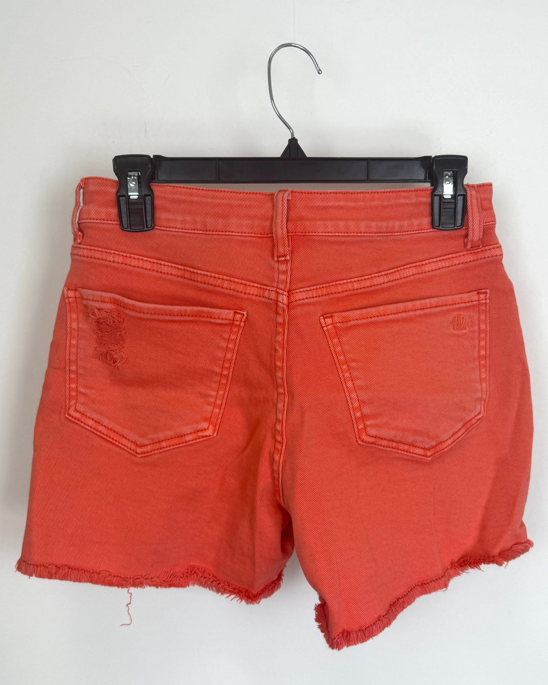 Bright Coral Denim Shorts - Size 6/8
