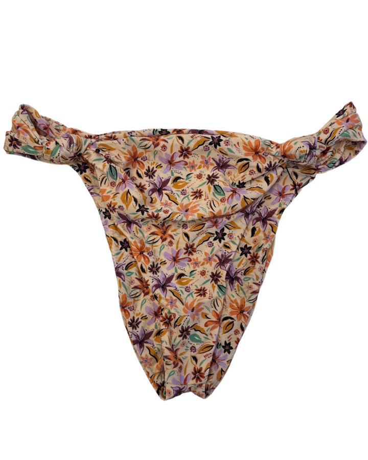Light Orange Knotted Cheeky Bikini Bottom - Extra Extra Large