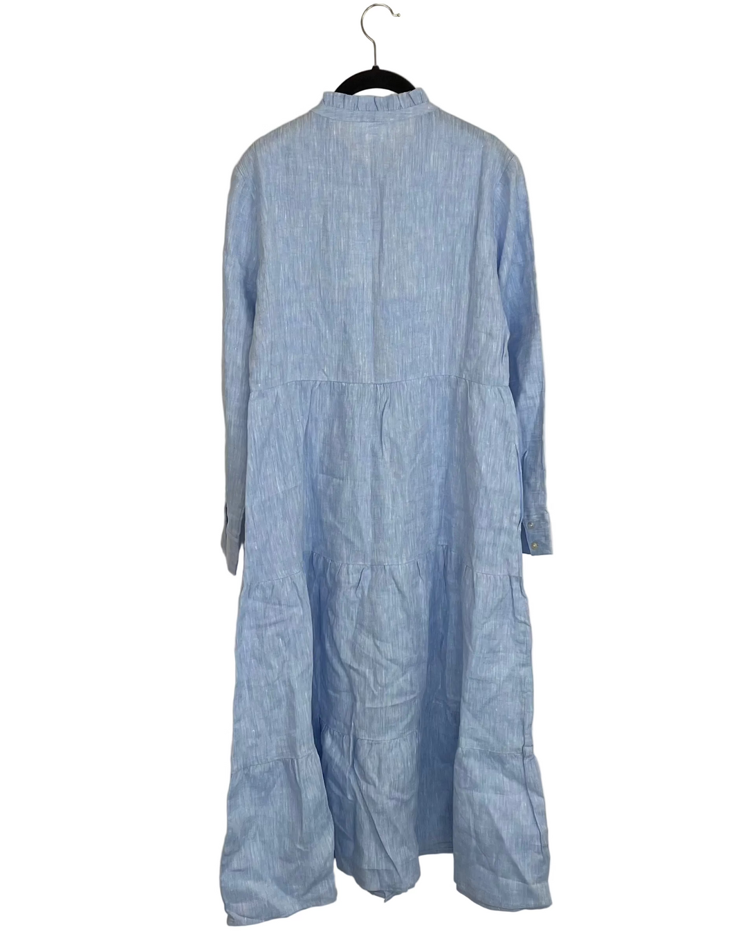 Sky Blue Long Linen Dress - XS, S, M, L, XL