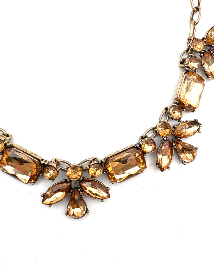 Light Orange Geometric Shaped Necklace