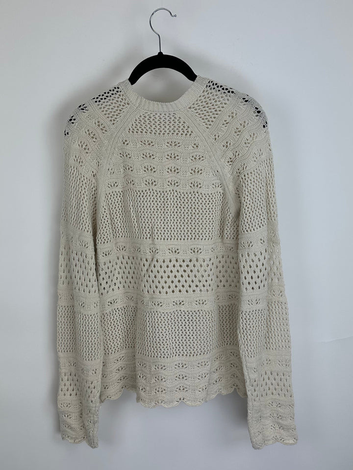 Cream Knit Sweater - Size 2/4
