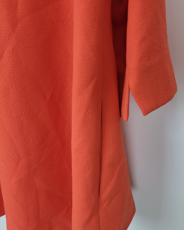 Orange and Pink Draped Blazer - Size 2/4`