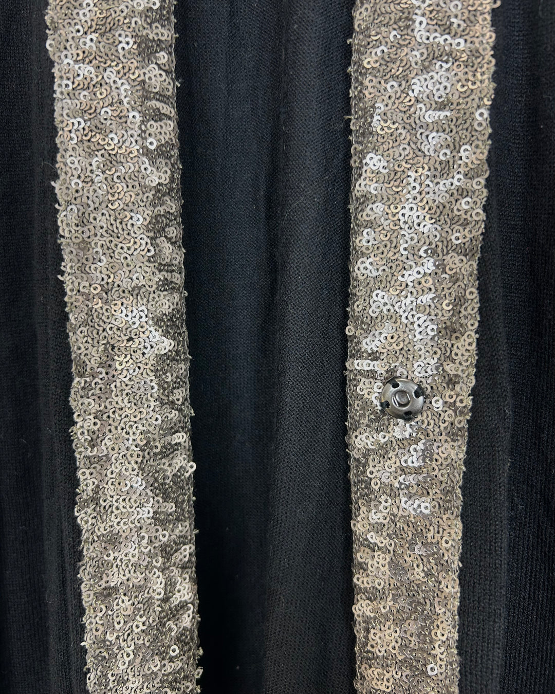 Black Sequined Cardigan - Size 6/8