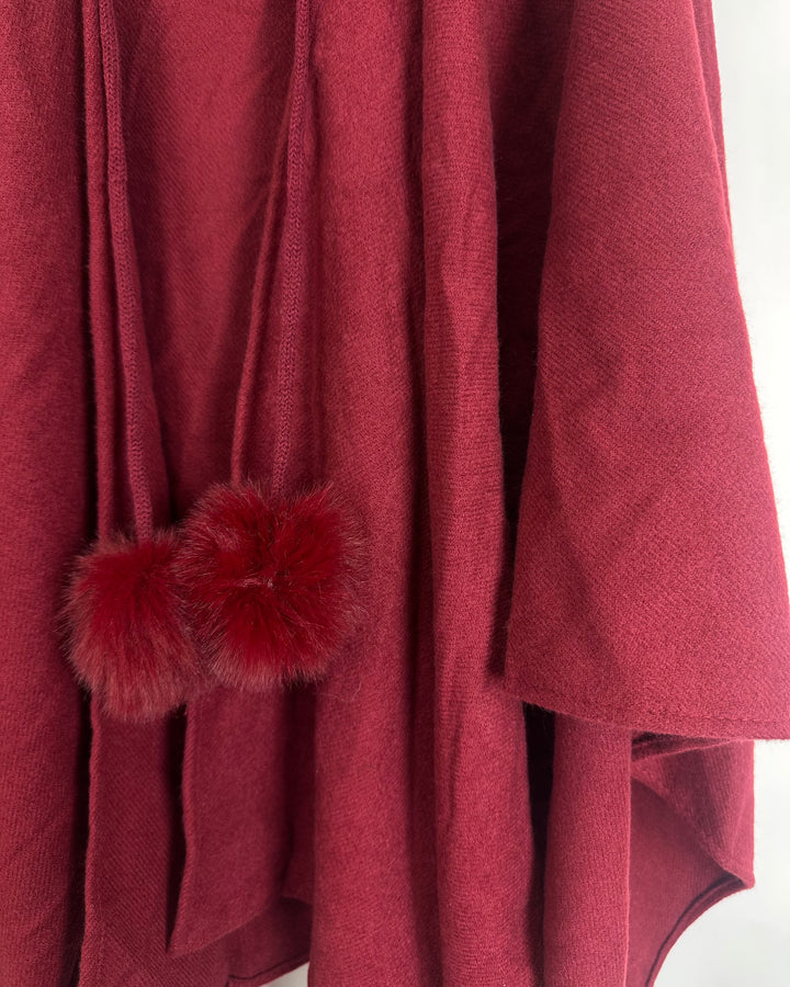 Burgundy Shawl - One Size