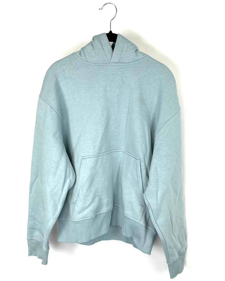 Blue Fleece Lined Hoodie - Small