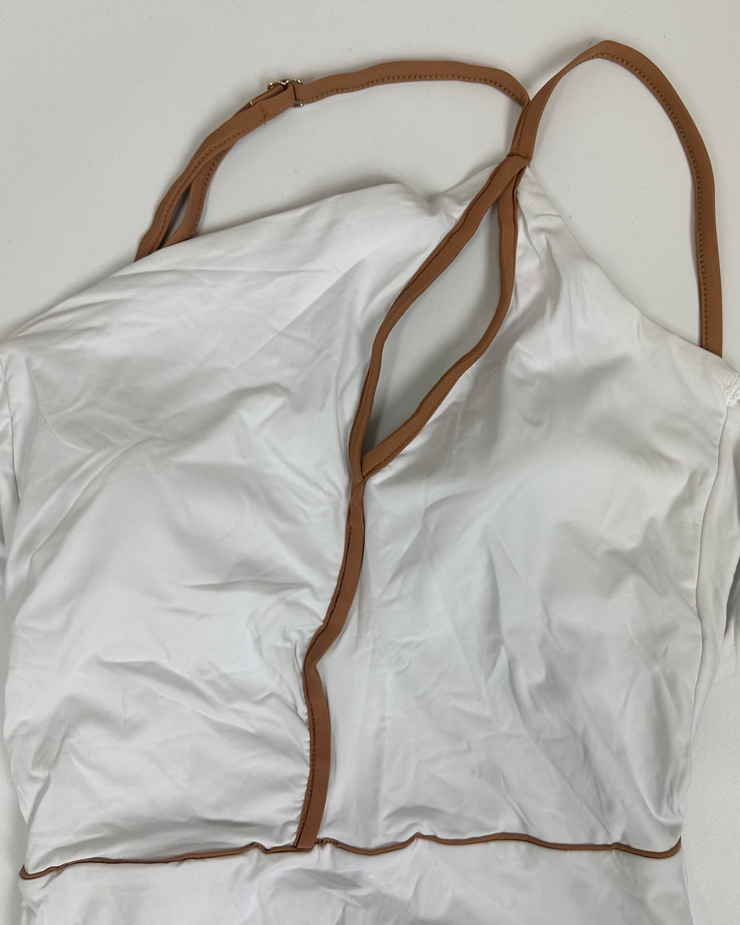 White One Shoulder One Piece Swimsuit - Size 6/8