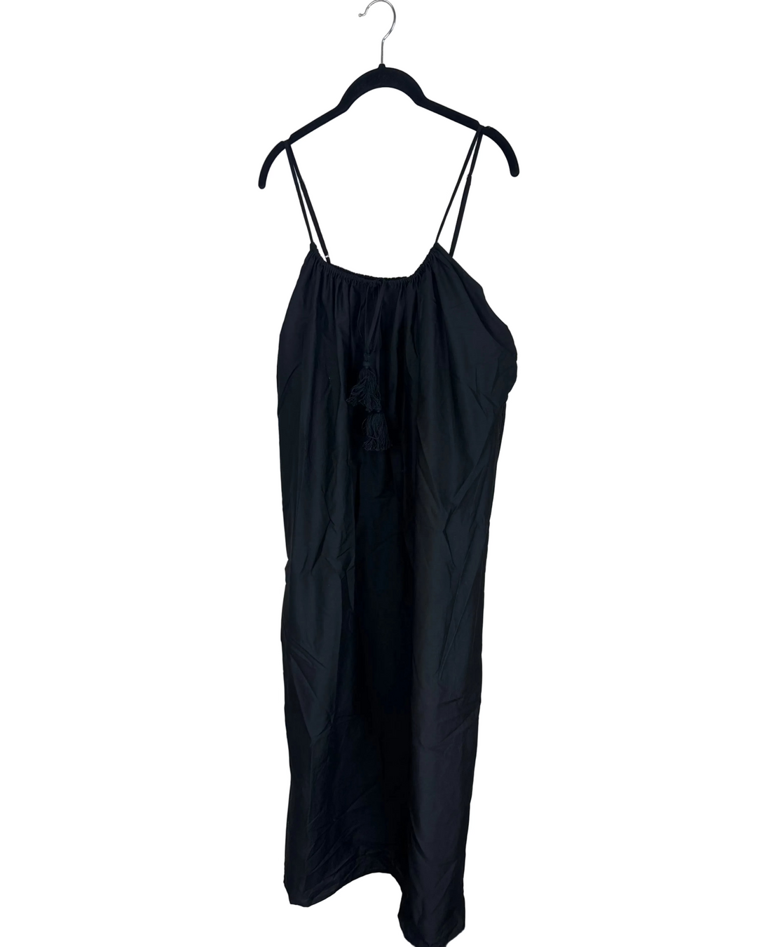 Black Tassel Tie Dress - Size 10/12