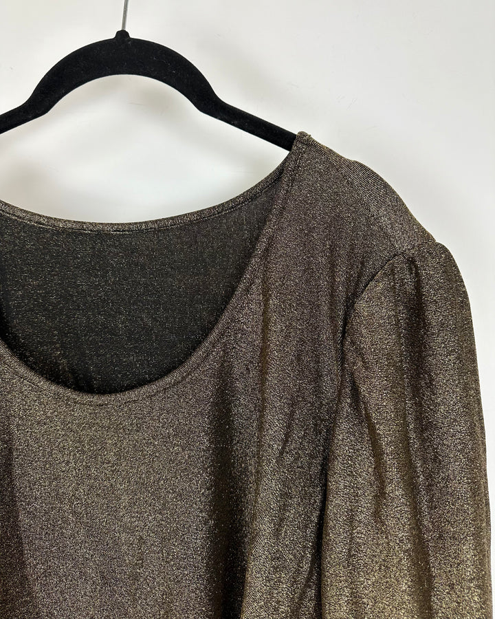 Gold Long Sleeve Top -XL