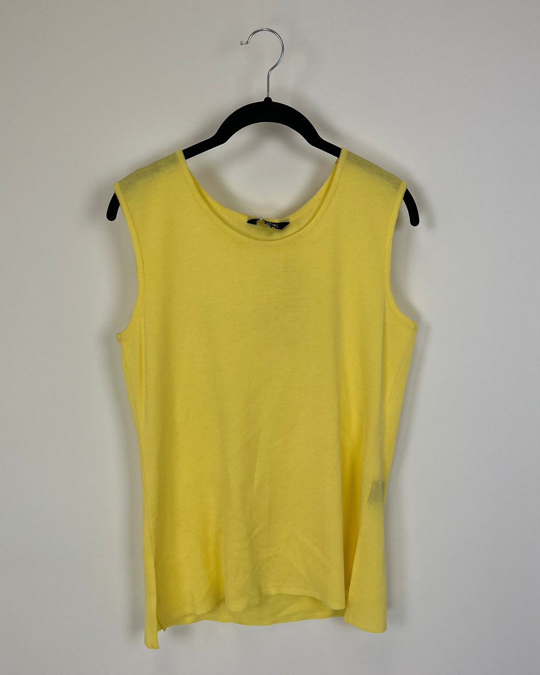 Pale Yellow Knit Tank Top - Size 24-26W