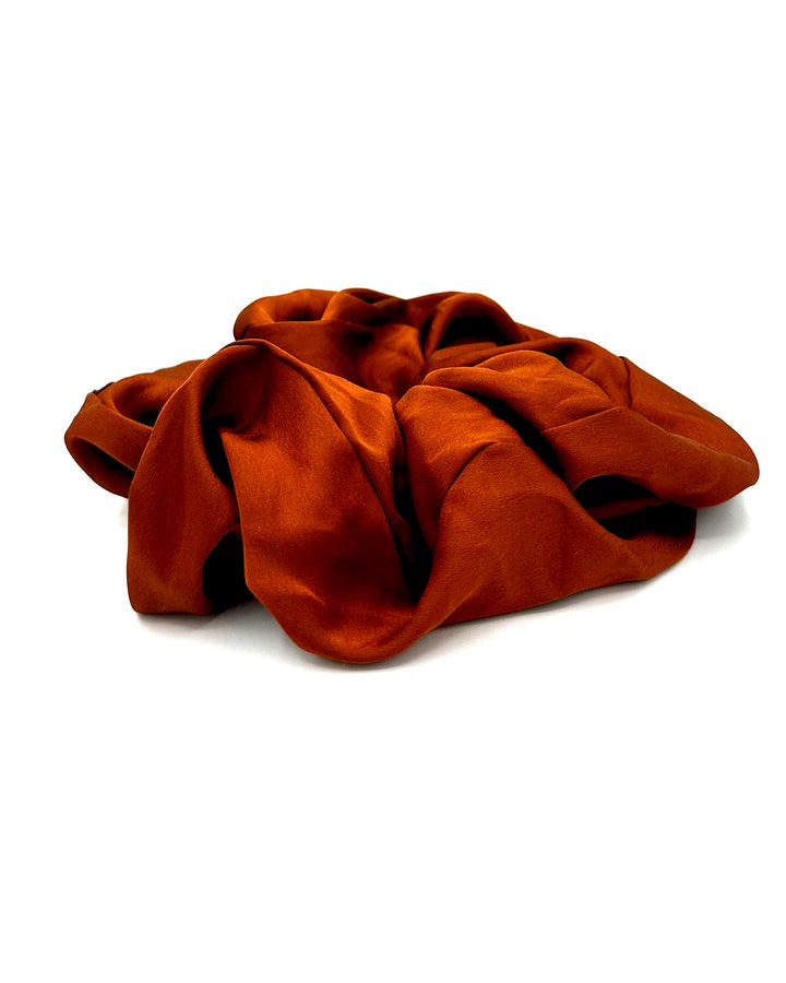 Bronze Solid Jumbo Scrunchie