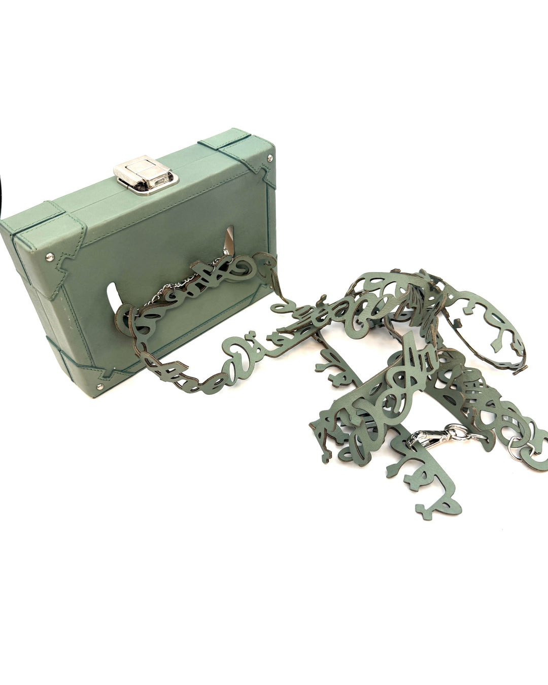 Muted Green Clear Belt Bag