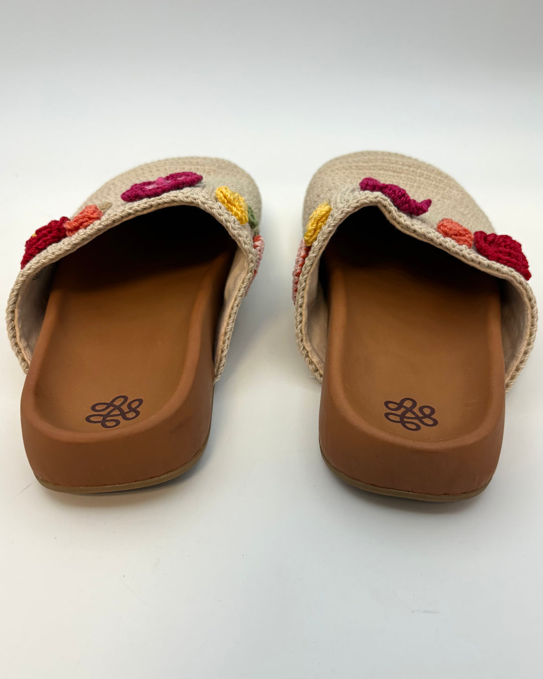 Floral Crochet Applique Clog - Size 7, 9, 10, 11