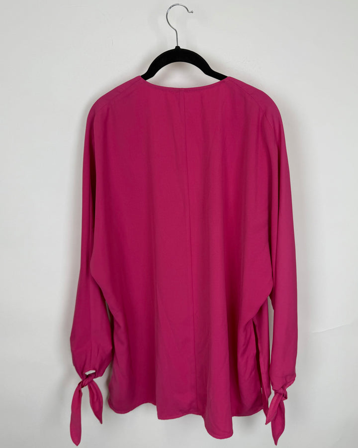 Dark Pink Blouse - Size 12/14