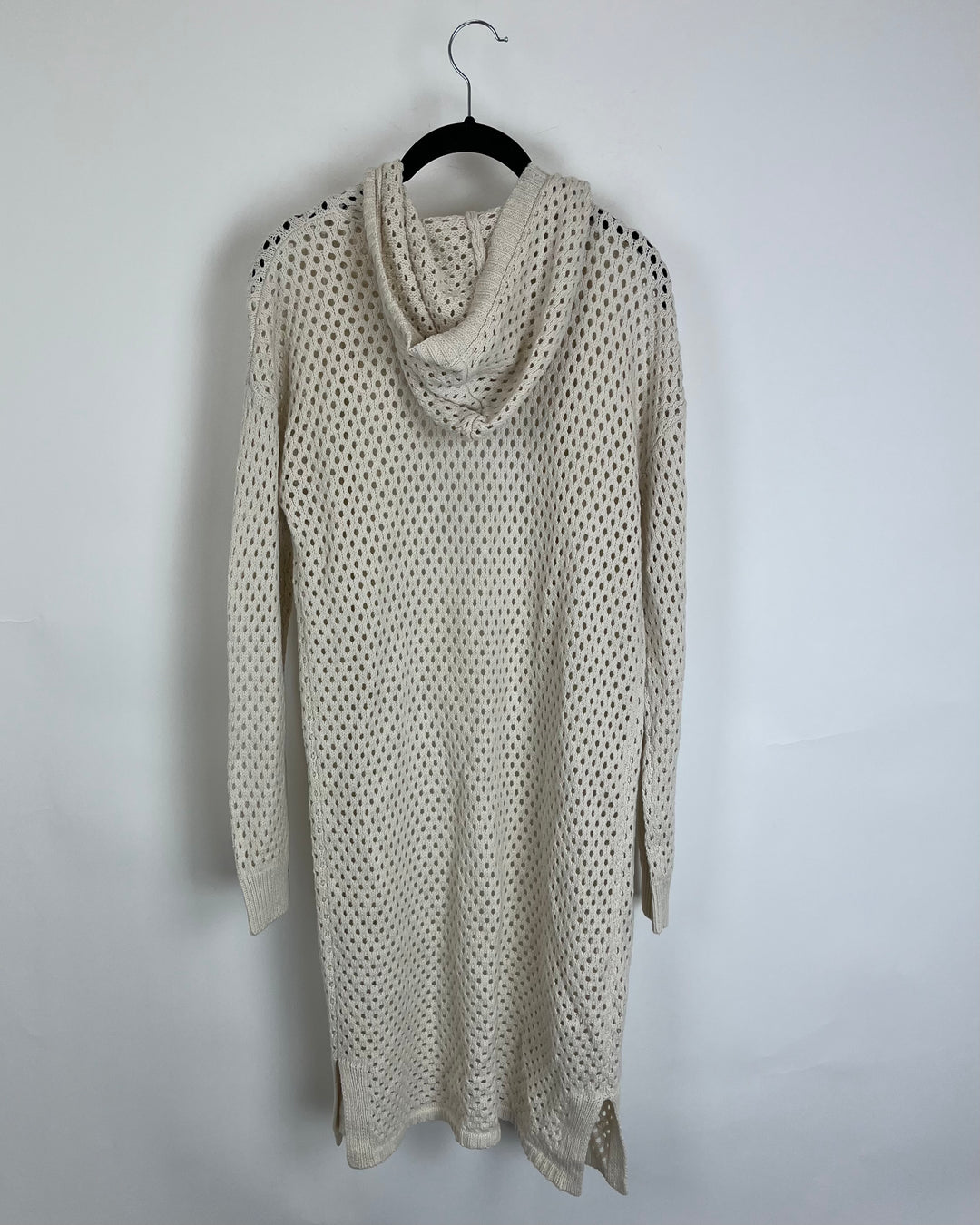 Crochet Long Cardigan with Hood - Size 6/8