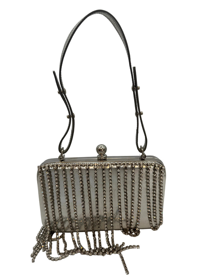 Silver & Clear Flat Mini Bag