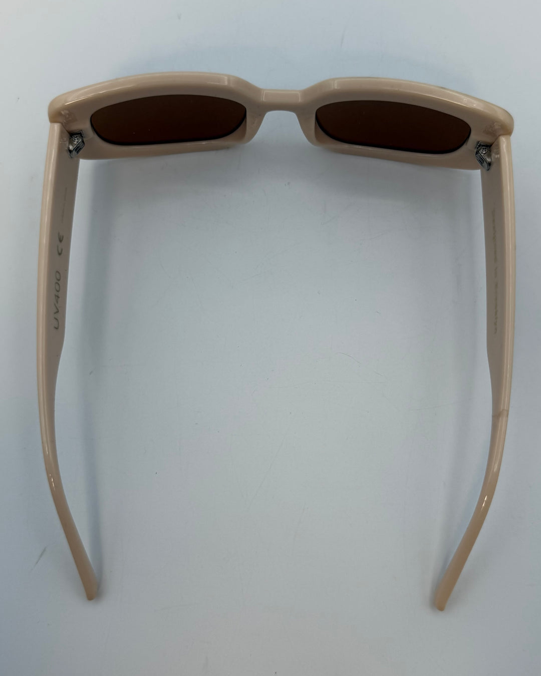 "I got my eye on you" Light Peach Rectangle Sunglasses