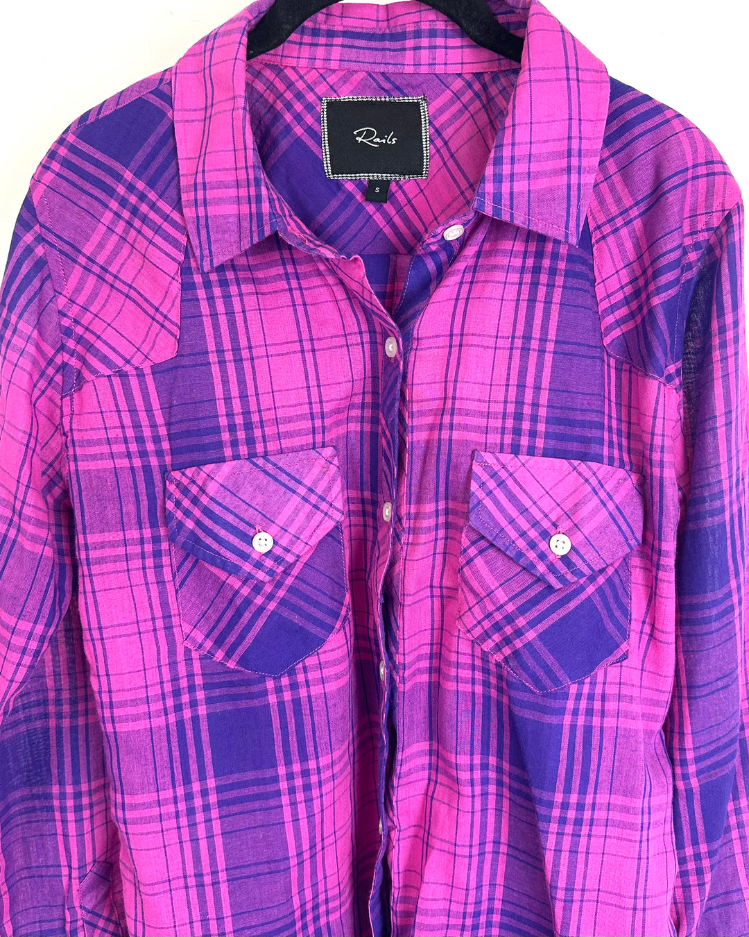 Rails Pink & Purple Blouse - Small