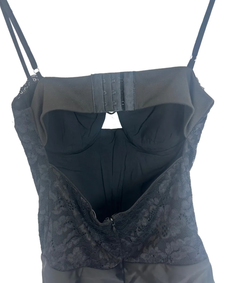 Spider Black Lace Bodysuit - Size 2